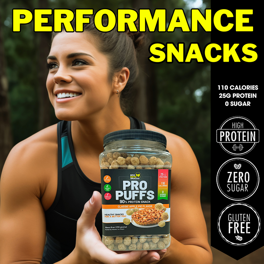 90% Pure Protein Snack - 9 SERVINGS - Epic Pro Puffs