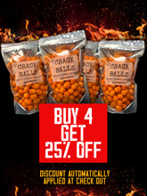 Load image into Gallery viewer, CRACK BALLS 6 UNIQUE FLAVORS - CAROLINA REAPER, GHOST PEPPER, 7-POT PRIMO, HABANERO, BACON JALAPENO, or HATCH GREEN CHILI