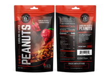 Load image into Gallery viewer, CAROLINA REAPER PEANUTS - 4 FLAVORS 6 OZ SNACK BAGS
