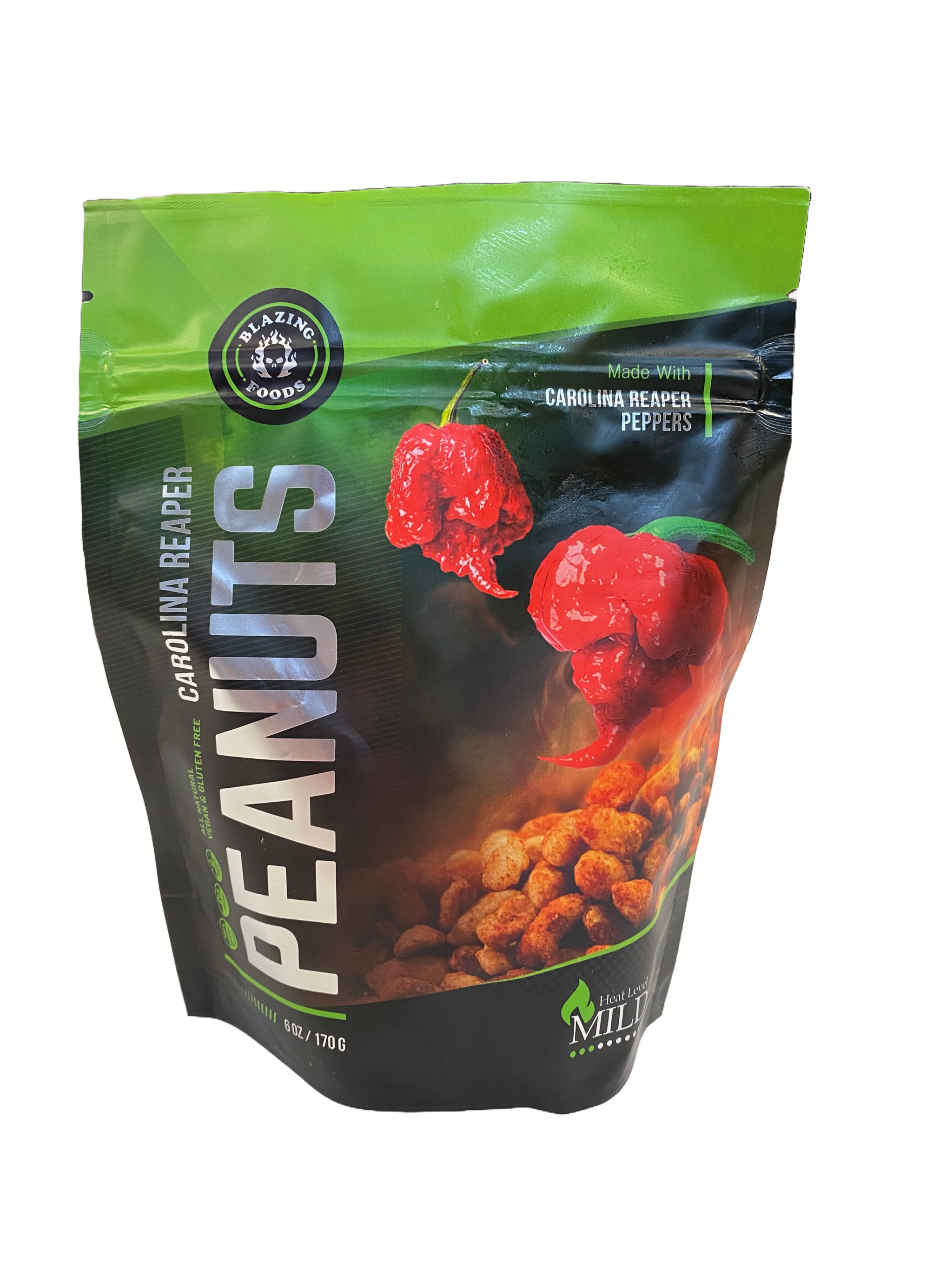 CAROLINA REAPER PEANUTS - 4 FLAVORS 6 OZ SNACK BAGS – DEATH NUTS