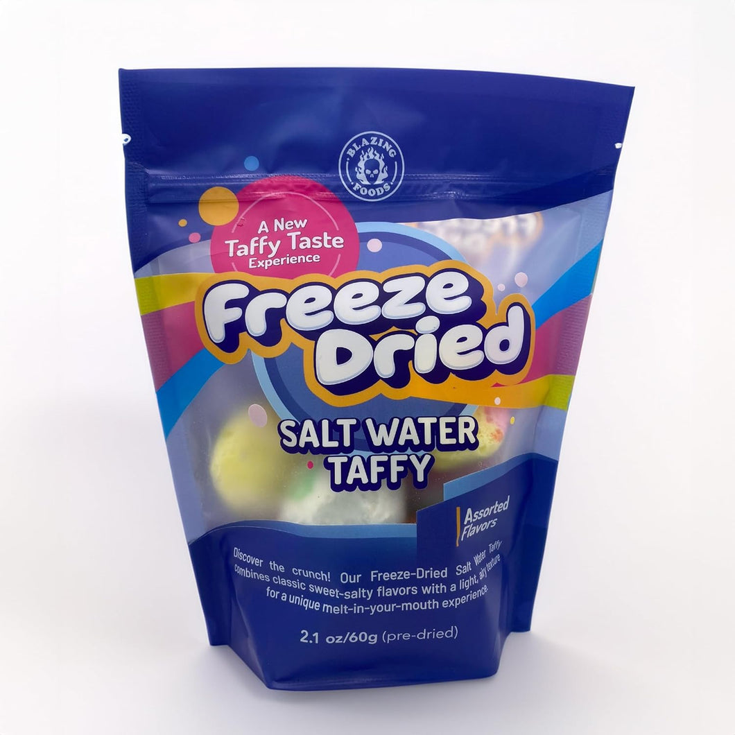 Freeze Dried Saltwater Taffy Variety Pack, Crunchy Freeze Dried Candy Assortment