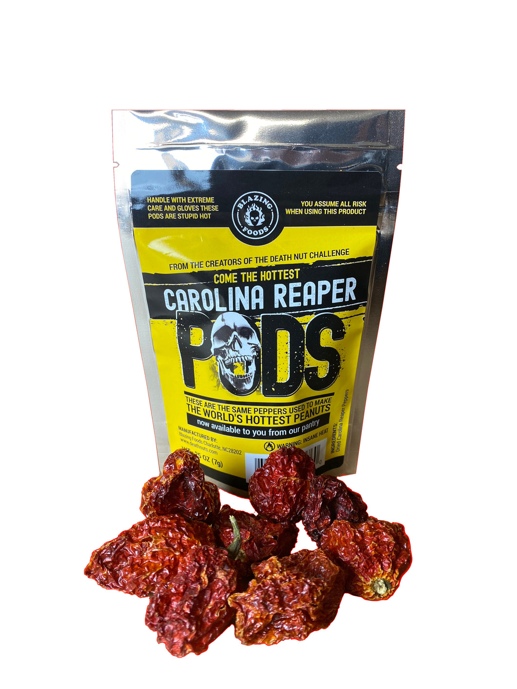 CAROLINA REAPER PEPPERS - WHOLE DRIED PODS